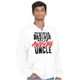thumbnail image 3 of Terrible Brother Awesome Uncle Men's Big & Tall Graphic Zip Up Hoodie Brisco Brands 4X, 3 of 5