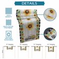 thumbnail image 6 of Sunflowers Table Runner 72 Inches, Botanical Bees Black White Plaid Truck Wooden Bed Runner Dresser Scarves Tabletop for Indoor Outdoor Parties/Ceremony/Banquet, 18" x 72", 6 of 9