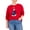 Scarlet, variant on Plus Size Polar Bear Sweater Scarlet 2X