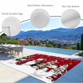 thumbnail image 4 of Fsddascl Red Christmas Snowman Outdoor Rug for Patio/Deck/Porch, Non-Slip Large Area Rug 6 x 9 Ft, Xmas Tree Snowflake Indoor Outdoor Rugs Washable Area Rugs, Reversible Camping Rug Carpet Runner, 4 of 5