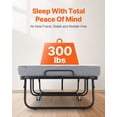 thumbnail image 5 of CAFORKP Portable Foldable Twin Bed - 31x75 Inch Roll Away Guest Bed with Sturdy Metal Frame & 4 Inch Mattress, Memory Foam Support for Adults, 5 of 11