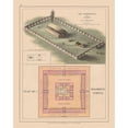 thumbnail image 3 of Case 12x14 Black Modern Framed Museum Art Print Titled - Solomons Temple Court Israel - Case 1878, 3 of 5