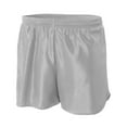 thumbnail image 2 of A4 4" Basic Running Short For Men in Silver | N5344, 2 of 2