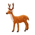 thumbnail image 2 of Spotted Deer Christmas Decorations Simulated Reindeer Figurine Ornaments Cute Holiday Toys for Tree Shelf Mantel Tabletop Winter Scene Village Display Kid Friendly Festive Home Party Room Accents Set, 2 of 4