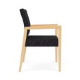 thumbnail image 3 of Pemberly Row Waiting Reception Guest Chair Wood Frame in Black, 3 of 5
