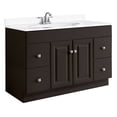 thumbnail image 6 of Wyndham 48 Inch Bathroom Vanity, Bathroom Sink Cabinet, Solid Wood Vanity Cabinet, Dark Espresso, 6 of 18
