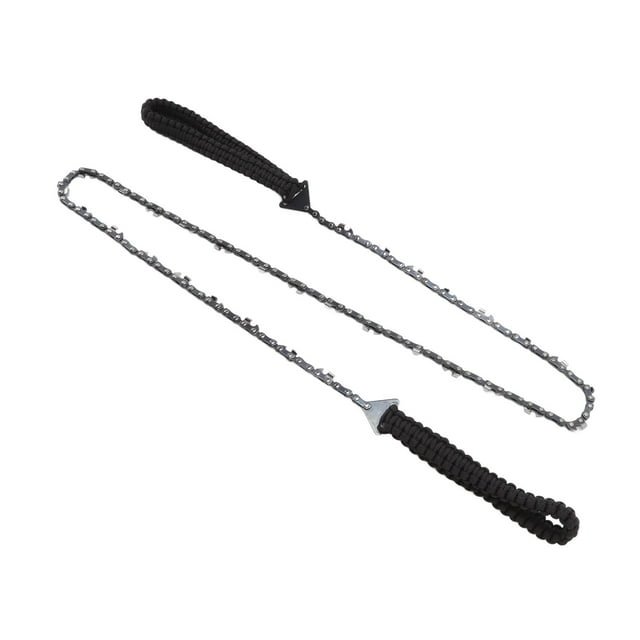 Motosierra 64 Eslabones 31 Cortador 3/8 48 Pulgadas Sierra De Cadena De Cuerda De Mano De Rama De árbol De Alto Alcance Con Paracord Negro