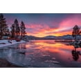 thumbnail image 1 of Adult Jigsaw Puzzle, 1000 Pieces, Extremely Difficult, High-Difficulty Challenging Puzzle, Suitable for Adults and Teenagers, Snow-Covered Lakeside Sunset Landscape Puzzle.,Multicolor, 1 of 5