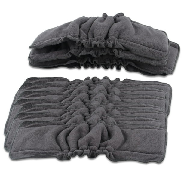 Paquete de 10 pañales de tela para bebé Cambio de pañales de bolsillo para recién nacidos Inserciones absorbentes, transpirables, cómodos, de viaje, forros suaves tipo 3 sidaley BA000359-03