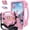 Pink, variant on REQO Kids Case for iPad Air 11-in. M4/M3/M2 (2026/2025/2024), for iPad Pro 11-in. M5/M4 (2025/2024), Kids EVA Shockproof Cover with Strap, for Air 7th/6th Gen Case