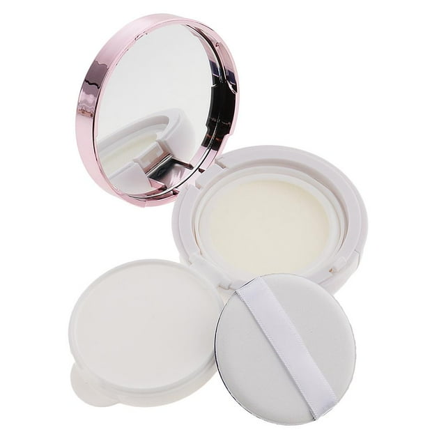 Vacío Cojín de aire portátil Puff Box BB Cream Container Case Pink shamjiam Estuche con cojín de aire