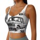 thumbnail image 2 of Balery Vintage Cactus Pickup Sujetadores deportivos con espalda cruzada para mujer, acolchados, sin costuras, de alto impacto, ideales para yoga, gimnasio, entrenamiento y fitness.-Large, 2 of 8