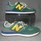 thumbnail image 2 of New Balance 420 V2 Sneakers Men's Sz 8.5 D Green Yellow Suede Retro Classic Shoe, 2 of 6