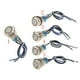 thumbnail image 5 of 1 Piece de Switch de Momentáneo LED de material acero Inoxidable Impermeable compatible con Automóvil Coche de 24V 19mm Yotijar Interruptor de botón pulsador, 5 of 6
