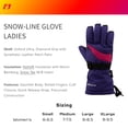 thumbnail image 5 of HOTFINGERS Adult Female Snow-Line Winter Gloves, Color: Purple/Magenta, Size: S, 5 of 5
