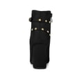 thumbnail image 2 of BLISSFUL STEP Women's Buckle Decor Block Heels Ankle Boots Black 7.5, 2 of 7