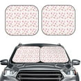 thumbnail image 6 of Lsque Tulips Flowers 2 PCS Windshield Sun Shade | CarFoldable Window Covers | Car Accessories Reflect UV for Universal Cars SUV Truck | Small, 6 of 7