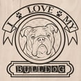 thumbnail image 2 of Prime, Marcus 26x26 Gold Ornate Wood Framed with Double Matting Museum Art Print Titled - Pet Love Pattern 2, 2 of 4
