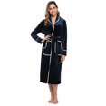 thumbnail image 2 of Uniexcosm Womens Bathrobe Fleece Robe Super Soft Plush Robe Velour Bathrobe, 2 of 9