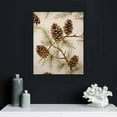 thumbnail image 4 of Fenyluxe Pine Cone Themed Canvas Wall Art Home Decoration for Bathroom, Living Room, Bedroom, Office - Perfect Gift Idea for Various Occasions and Rooms - 12x16/16x20 inches 16x20in, 4 of 5