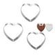thumbnail image 3 of 3 piezas de moldes de cortador de galletas de acero inoxidable antiadherentes resistentes al calor, forma de corazón de amor, moldes de chocolate DIY, molde para hornear para el día de San Valentín, 3 of 5
