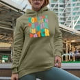 thumbnail image 2 of Coolest Pumpkin in the Patch, Autumn or Fall Themed Quote, Groovy Retro Wavy Text Merch Gift, Sand Hooded Sweatshirt or Hoodie, Medium, 2 of 5