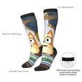 thumbnail image 4 of Masiiu Bluey Print Adult Crew socks, Comfortable Novelty Colorful Patterned, Breathable, Stylish Colorblock for Men Women, 4 of 6