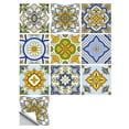 thumbnail image 2 of Azulejo de pared Vinilo Flor Etiqueta de la pared Mural Calcomanía para azulejos Etiqueta autoadhesiva impermeable para azulejos, MZ-2-114, Grande seitruly HA002473-132, 2 of 6