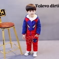 thumbnail image 1 of Niños niños niñas pantalones traje dibujos animados Spiderman ropa para niños sudaderas más polar Casual pulóver pantalón ropa 3T Gao Jinjia LED, 1 of 2