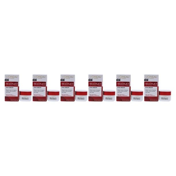 LOreal Professional Crema Tratamiento de ojos revitalift antiarrugas y reafirmante - Paquete de 6 0.5 oz LOreal Professional LOreal Professional Crema 0.5 oz