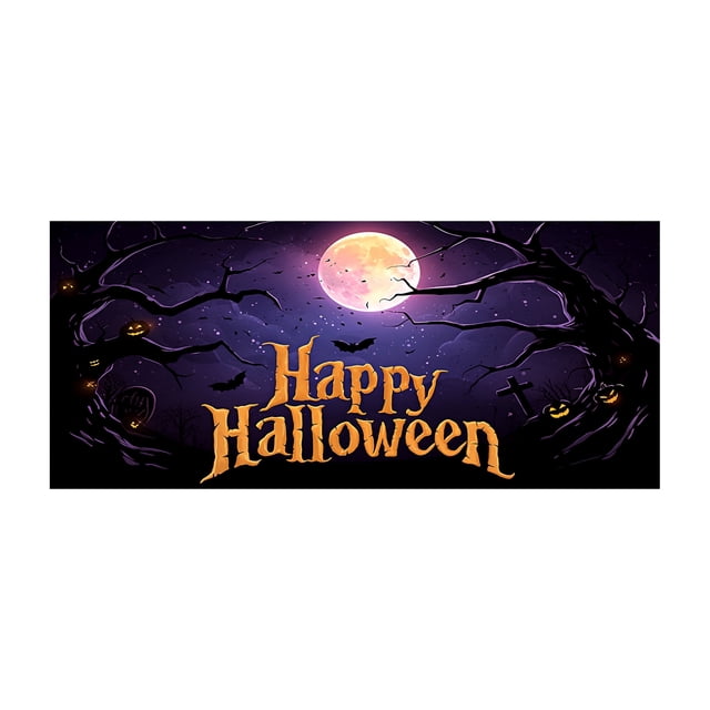 Halloween Garage Door Banner Festive And Weird Decorations Create And Declarations Enhance Your Halloween Decorations. Flags for Room Teen Girls Halloween Banners for Front Door Star Flag Home Banner