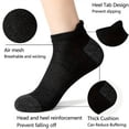 thumbnail image 4 of 5 Pairs Ankle Compression Socks for Women & Men, Low Cut Sport Socks for Running, Athletic, Cycling, Black, 4 of 6