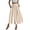 Beige, variant on Maxi Skirts for Women Flowy - High Waist Ankle Length Drawstring Side Slit Skirt with Pockets, Elastic Waist, Comfortable for Summer Beach Vacation Daily Wear,Light Gray S