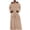 Khaki, variant on Men's Hooded Bathrobe Long Sleeve Color Block Fleece Warm Cozy Hooded Long Robes Casual Soft Plush Warm Winter Housecoat Bathrobe with Pockets