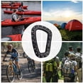 thumbnail image 5 of Pack of 5 plastic carabiners - Black - D-shaped, 5 of 5