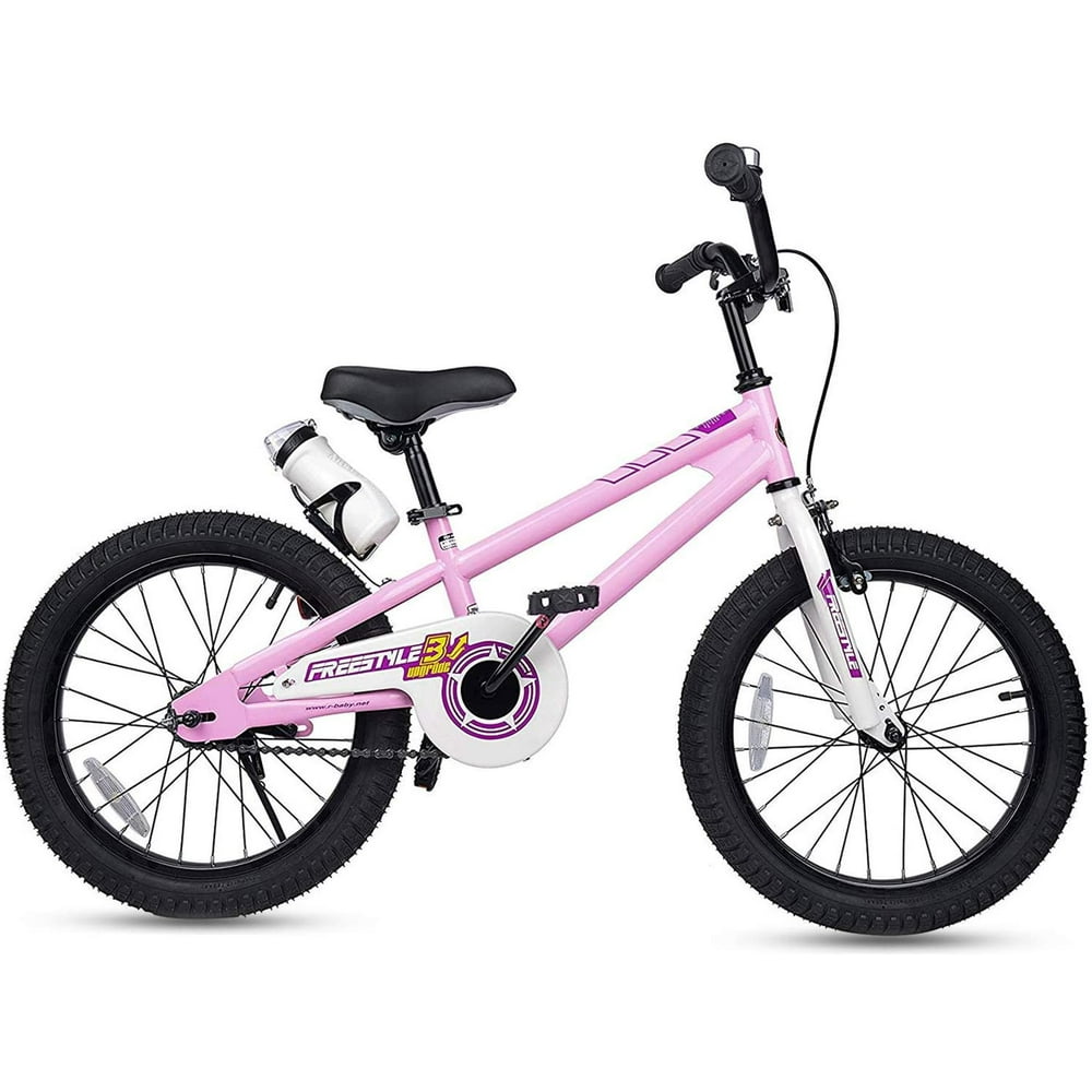 RoyalBaby Freestyle Kids Bike 18 inch Girls Kids Bicycle Pink with