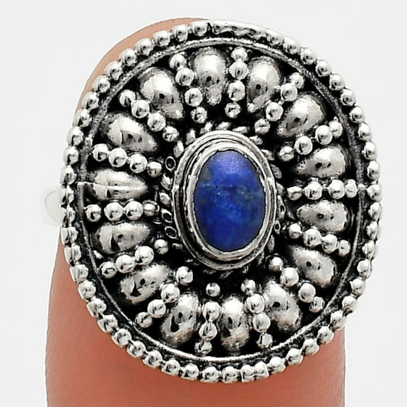 Lapis Lazuli 925 Sterling Silver Ring s.6 Jewelry R-1691 AGR1019_A_6