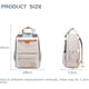 thumbnail image 2 of Mochila para mujer, resistente al agua, para viajes, para la universidad, para la escuela, para ordenador portátil de 15,6 pulgadas, 2 of 4