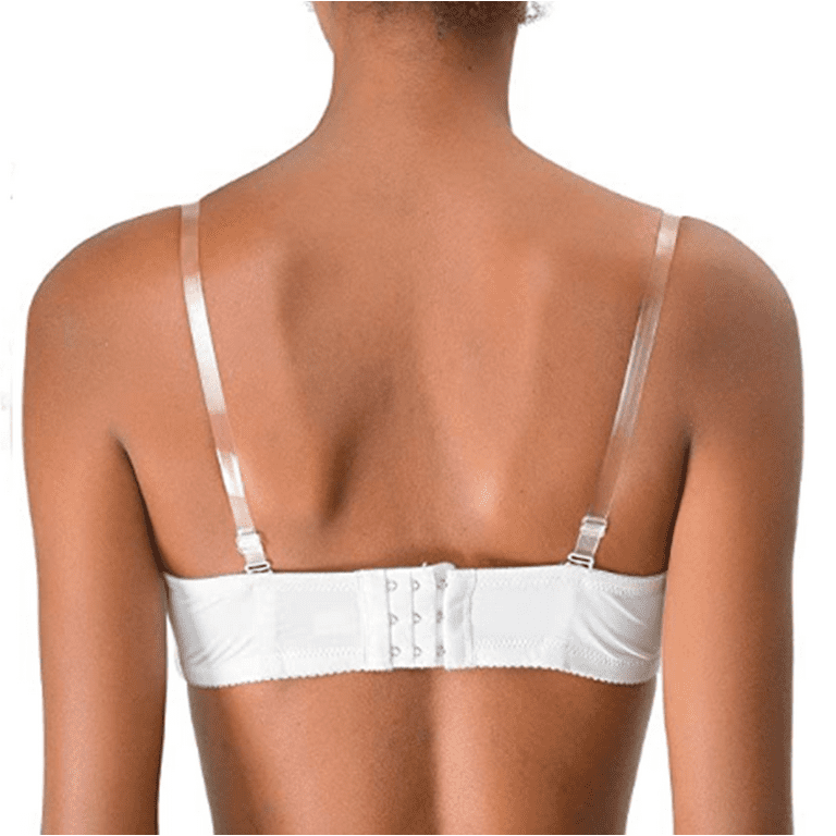 Invisible Clear Replacement Bra Straps, Transparent Matte finish
