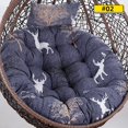 thumbnail image 1 of Funda de cojín para silla de columpio colgante, funda de almohada desmontable redonda de Papasan sin relleno para el hogar, Patio y salas de estar, S/L Fivean unisex, 1 of 2