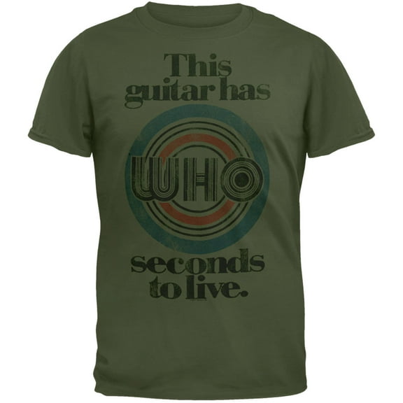 The Who Men's Guitar Has Seconds To Live Soft Short Sleeve T Shirt