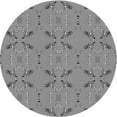 thumbnail image 1 of Ahgly Company Indoor Round Patterned Dark Gray Area Rugs, 8' Round, 1 of 6