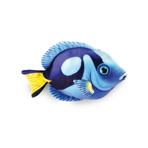 Real Planet 9" Blue Tang Fish Realistic Stuffed Animal, Marine Sea Life Plush Toy & STEM Learning Gift for Birthday Boys & Girls