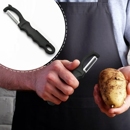 

miaomiaocc Cutter Swivel Vegetable Peeler Potato Peeler WithBlemish Remover Peeler With Sharp Stainless Steel Blades Fruit Peeler With Comfortable Handle For Kitchen Black