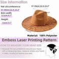 thumbnail image 2 of Women Halloween Classic Western Cowboy Hat Unisex Adult Faux Western Embossed Art Fedora For Holiday Party Headwear, 2 of 3