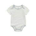 thumbnail image 4 of Falianni Baby Boy Girl Cotton Short Sleeve Bodysuits,4-Pack,Sizes 0-12M, 4 of 11