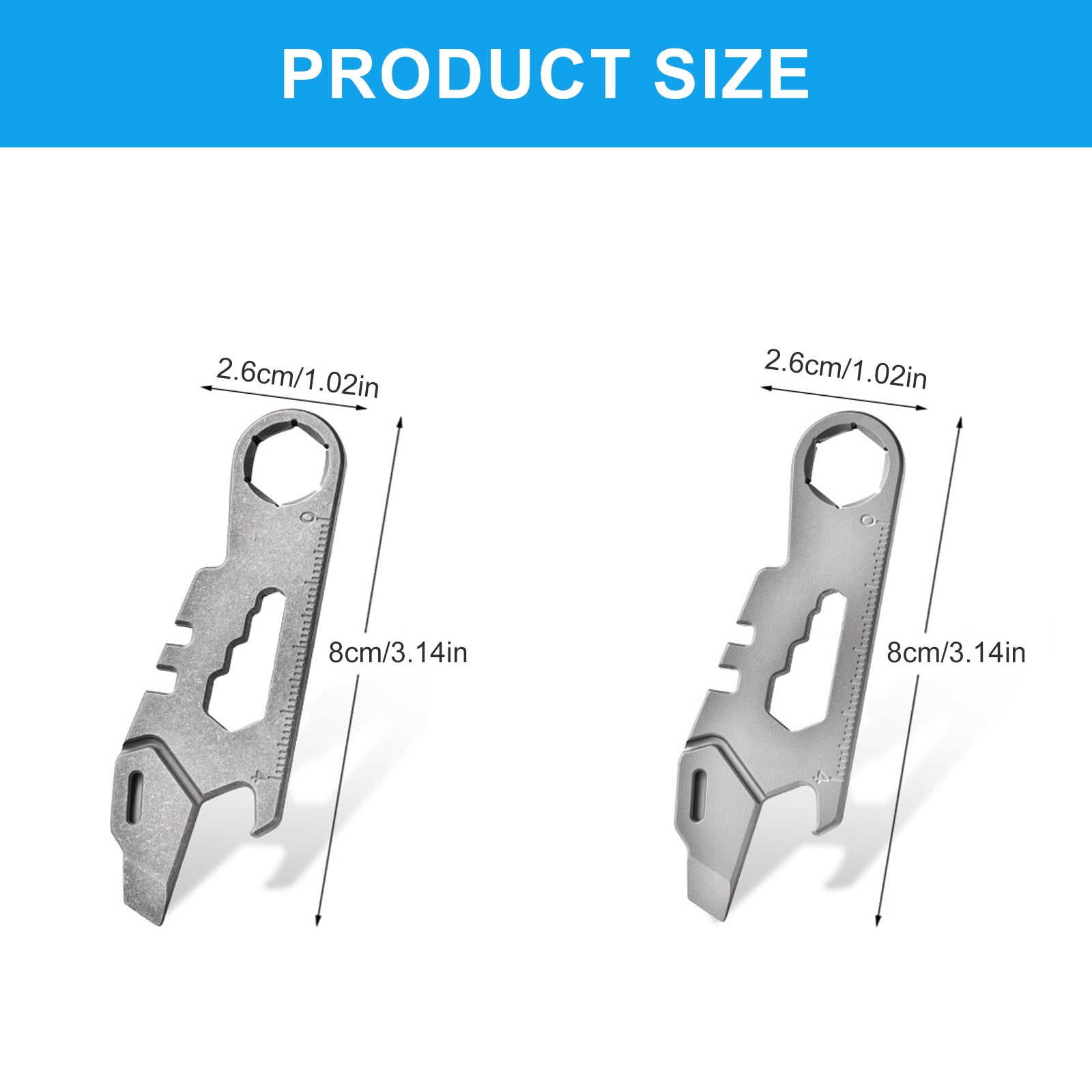 Yoetaun Multitool Alloy Keychain Bottle Opener Keychain Clip Key Holder Keychain Clip Key Hook Outdoor Camping Buckle Keychain Color 1