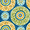 Sunblue, variant on Berkshire Home 100% Polyester 54" Indoor/Outdoor  Tabea Sunblue Fabric, by the Yard