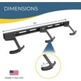 thumbnail image 3 of Koova Wall Mount Bike Storage Rack Garage Hanger for 3 Bicycles + Helmets | Fits All Bikes Even Large Cruisers / Big Tire Mountain Bikes | Heavy Duty Powder Coated Steel | Made In USA (3 Bik, 3 of 6
