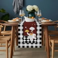 thumbnail image 2 of Red Kitchen Chef Table Runner - 60 Inch Long, Kitchen Dining Table Runner Dresser Scarves, Black Plaid Gourmet Food Vintage Farmhouse Decor for Coffee Tables Wedding Party Banquet, 2 of 8